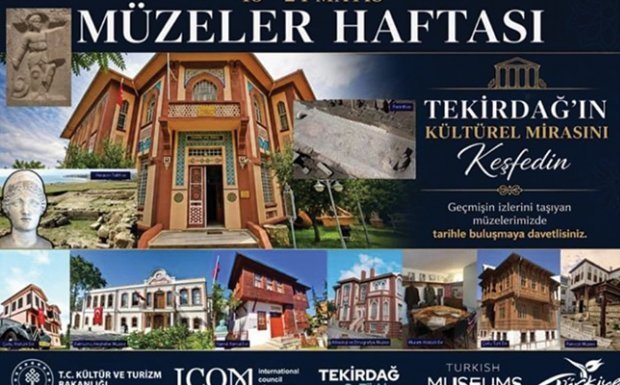 Tekirdağda 18-24 Mayıs Müzeler Haftası Coşkusu Başlıyor
